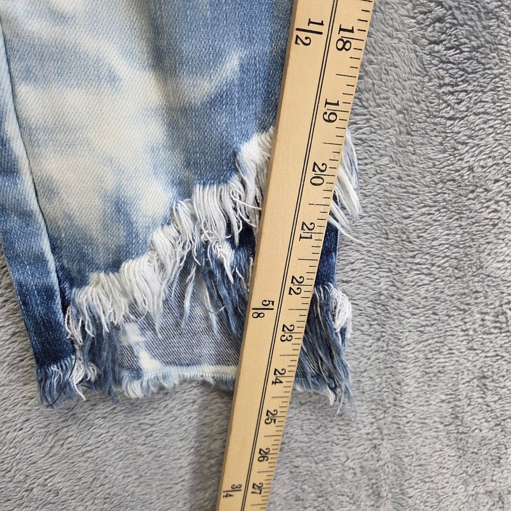 Kancan Signature Jeans Womens 28 Blue Boyfriend Cropped Mid Rise Acid Wash Denim - Picture 5 of 9